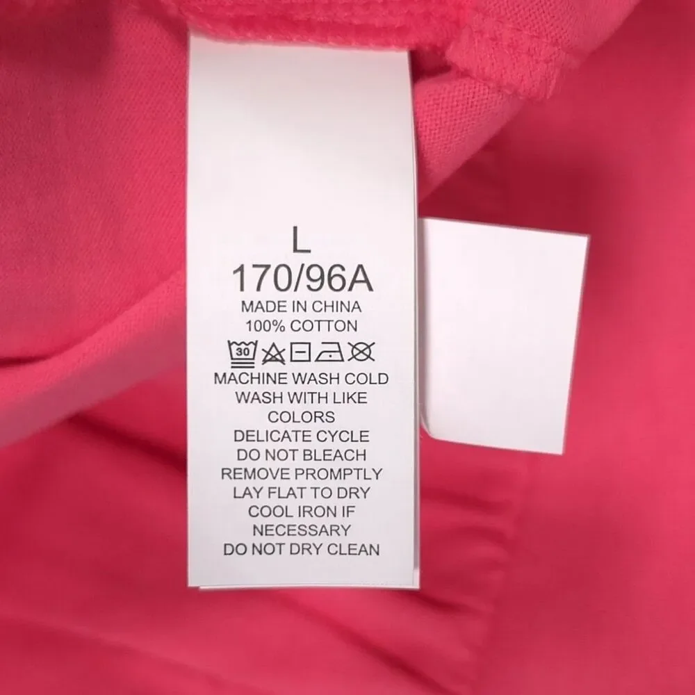Kate Spade Dress LARGE Trapeze Knit‎ Deep Dahlia Pink Ruffle Tiered Cotton K7675